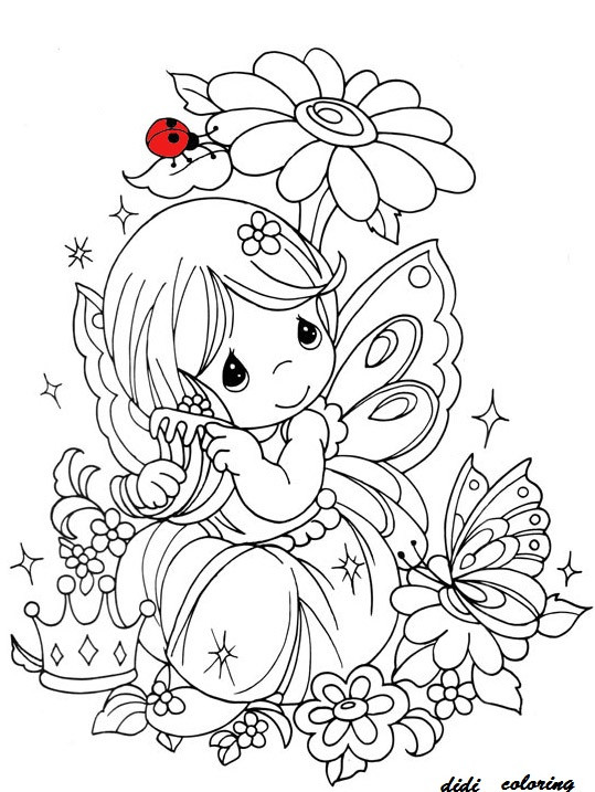 Coloring Pages For Girls Fairies
 Unknown Kids Coloring Pages