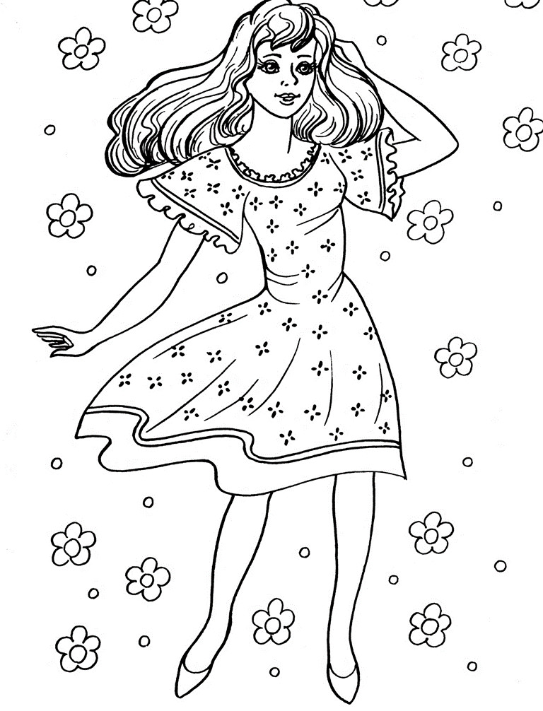 Coloring Pages For Girls Games
 Free Games For Kids Fashionable Girls Coloring Pages 13