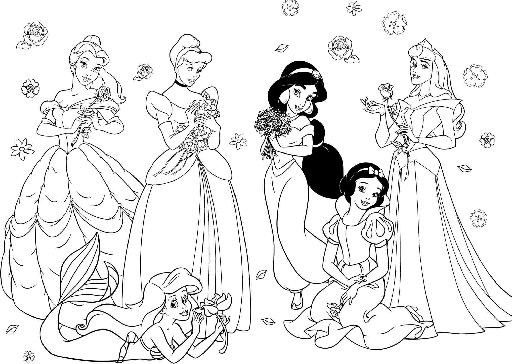 Coloring Pages For Girls Princess
 Teen Princess Coloring Coloring Pages