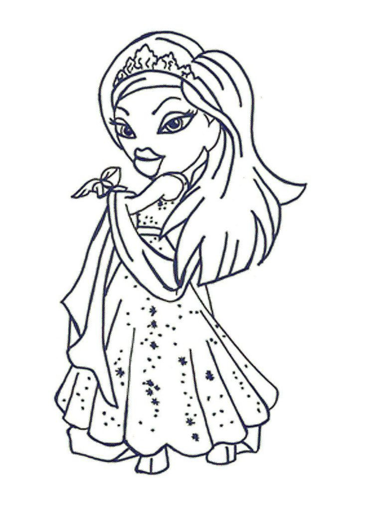 Coloring Pages For Girls Princess
 14 best glam girls images on Pinterest