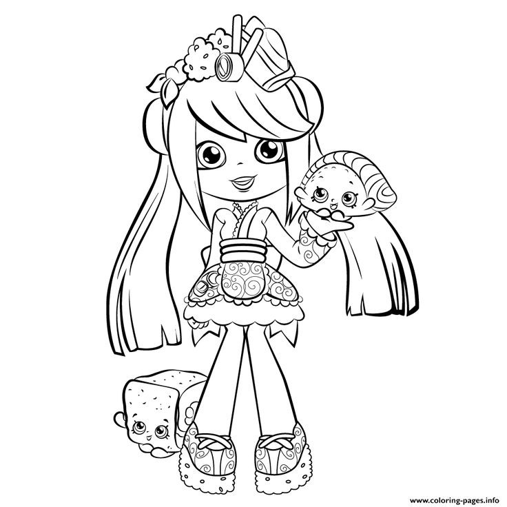 Coloring Pages For Girls Shopkins
 Print cute shopkins shoppies season 5 coloring pages