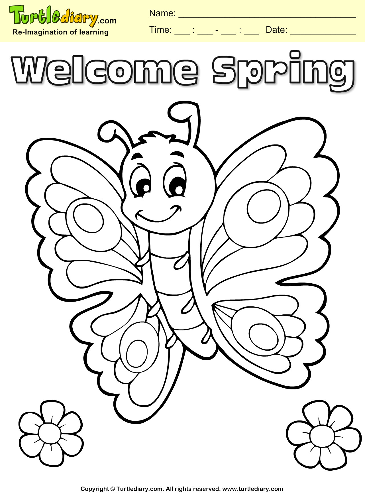 Coloring Pages For Kids Butterflies
 Butterfly Coloring Sheet