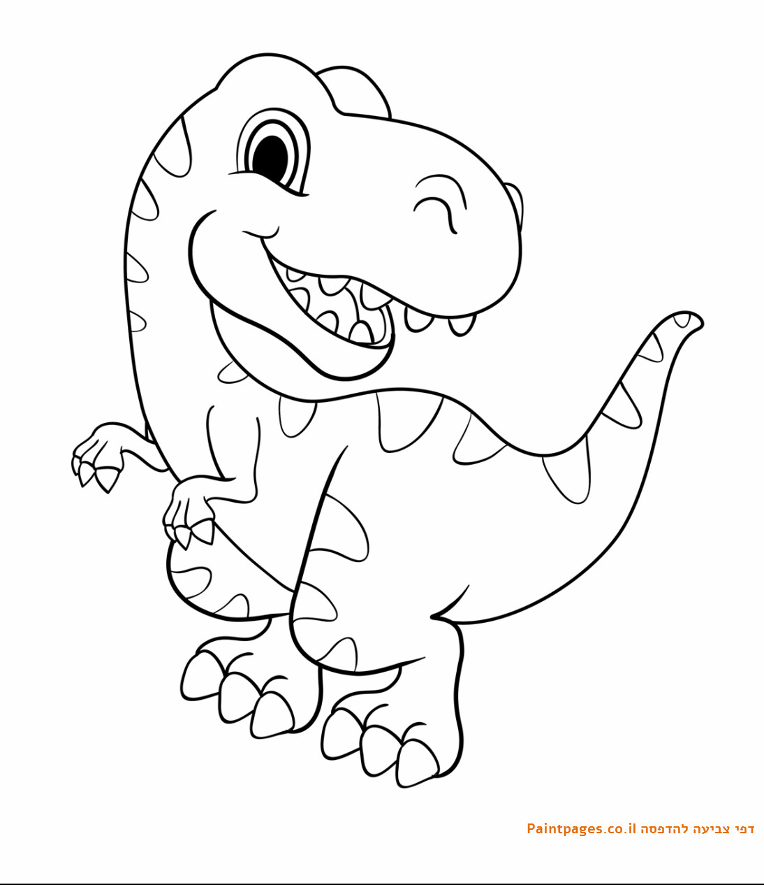Coloring Pages For Kids Dinosaurs
 דף צביעה דינוזאור רקס