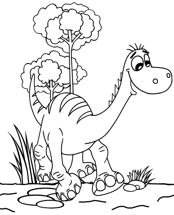 Coloring Pages For Kids Dinosaurs
 Topcoloringpages