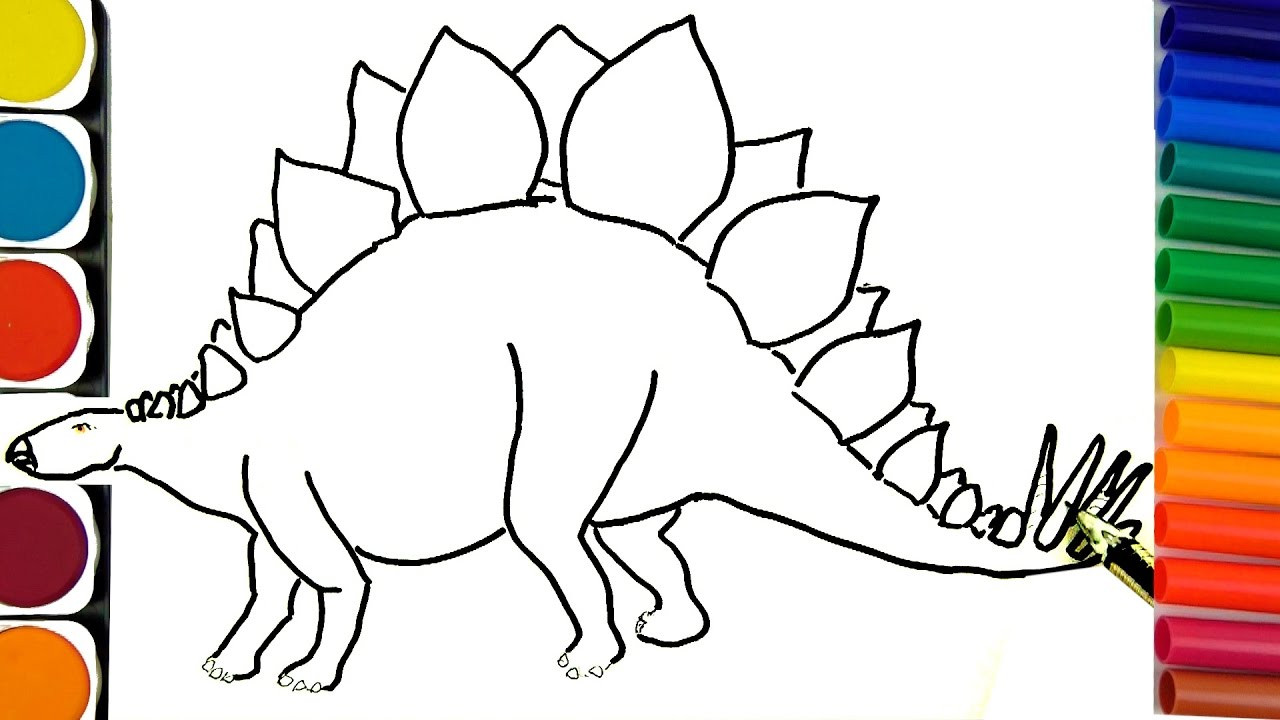Coloring Pages For Kids Dinosaurs
 How to draw Dinosaurs Coloring pages How to draw and