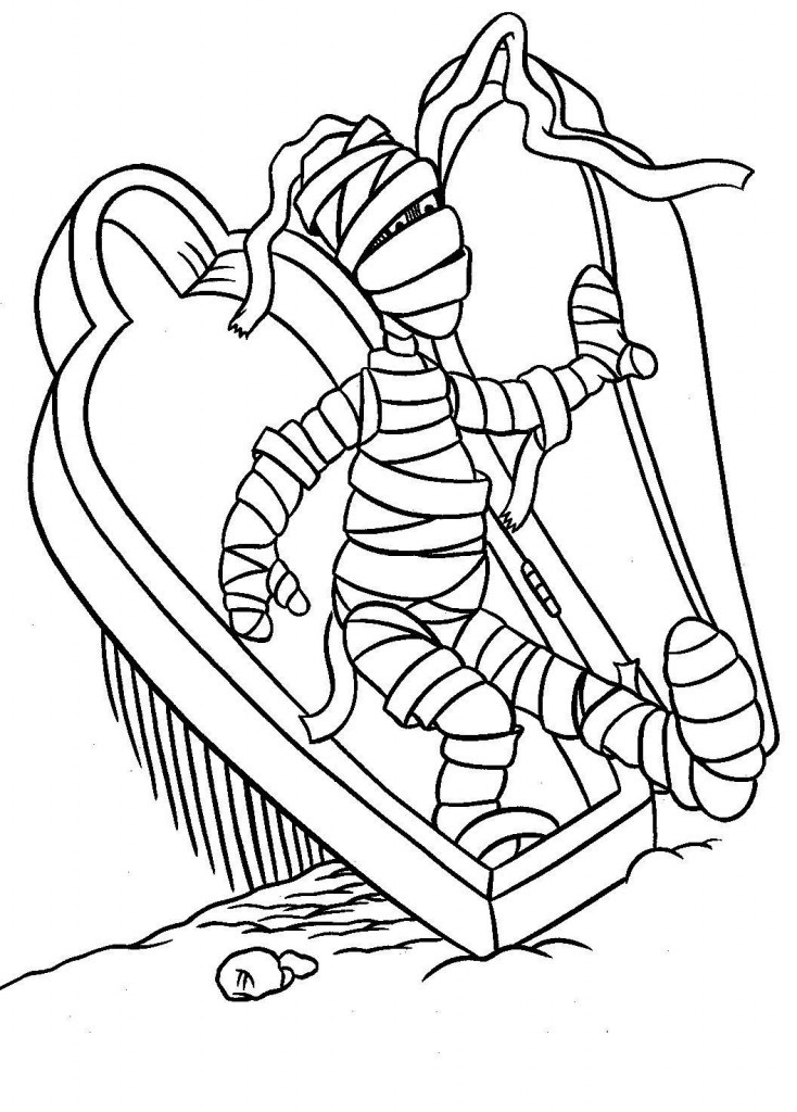 Coloring Pages For Kids For Free
 Free Printable Mummy Coloring Pages For Kids