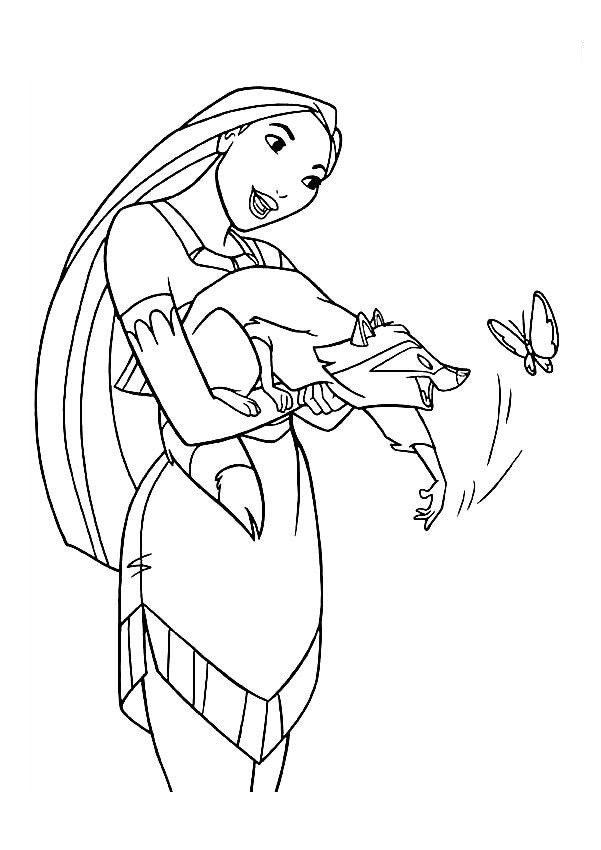Coloring Pages For Kids For Free
 Free Printable Pocahontas Coloring Pages For Kids