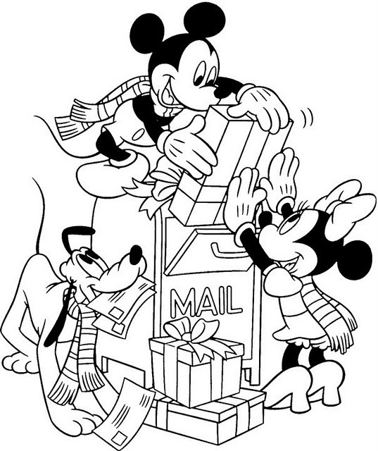 Coloring Pages For Kids Mickey Mouse
 Disney Coloring Page Mickey Mouse Christmas Coloring Pages