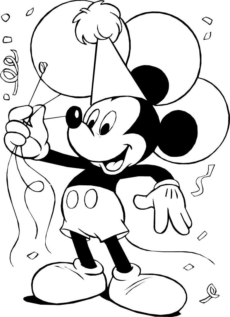 Coloring Pages For Kids Mickey Mouse
 ミッキーマウス ディズニーキャラクターのぬりえ（塗り絵） 画像素材 無料テンプレート NAVER まとめ