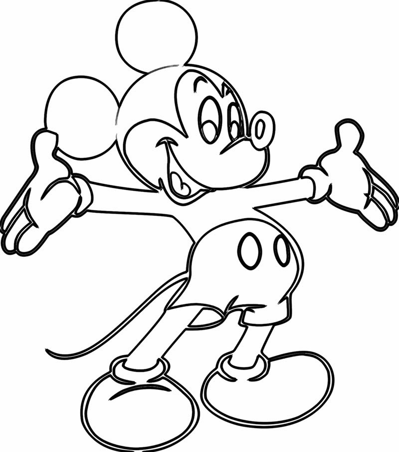 Coloring Pages For Kids Mickey Mouse
 Free line Printable Coloring Pages How to Draw HD Videos