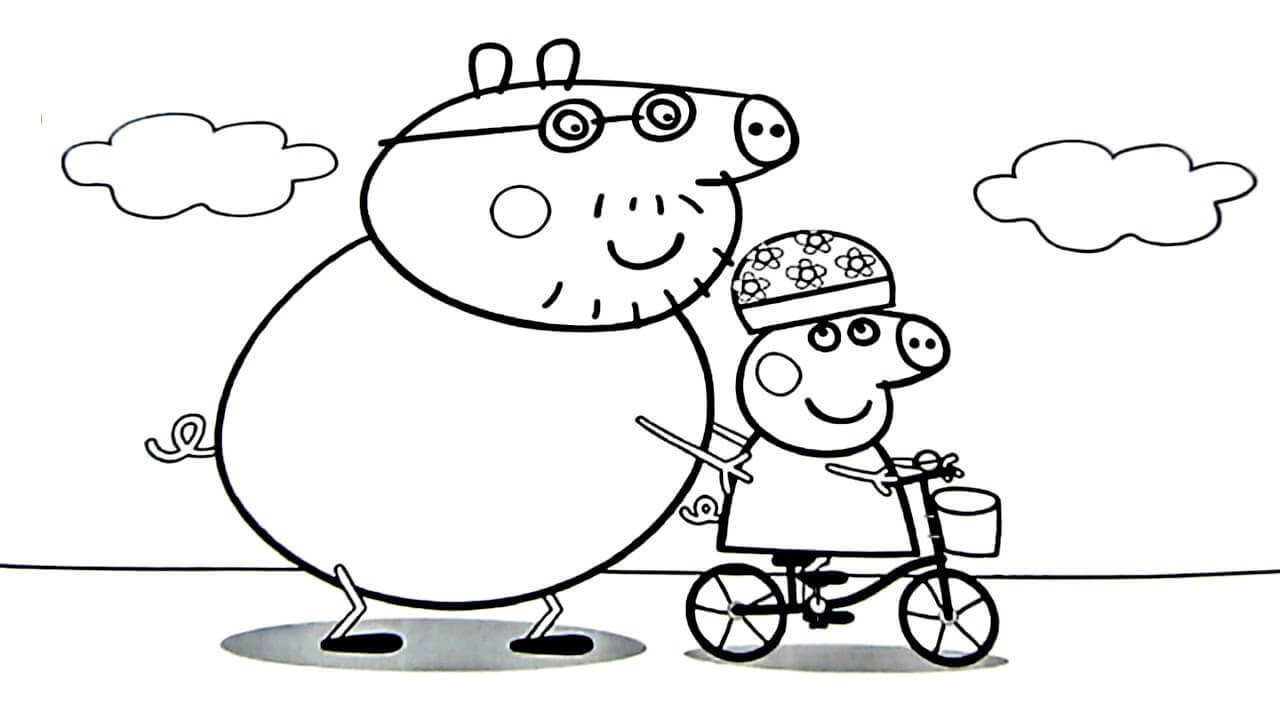 Peppa pig coloring pages - nutDer