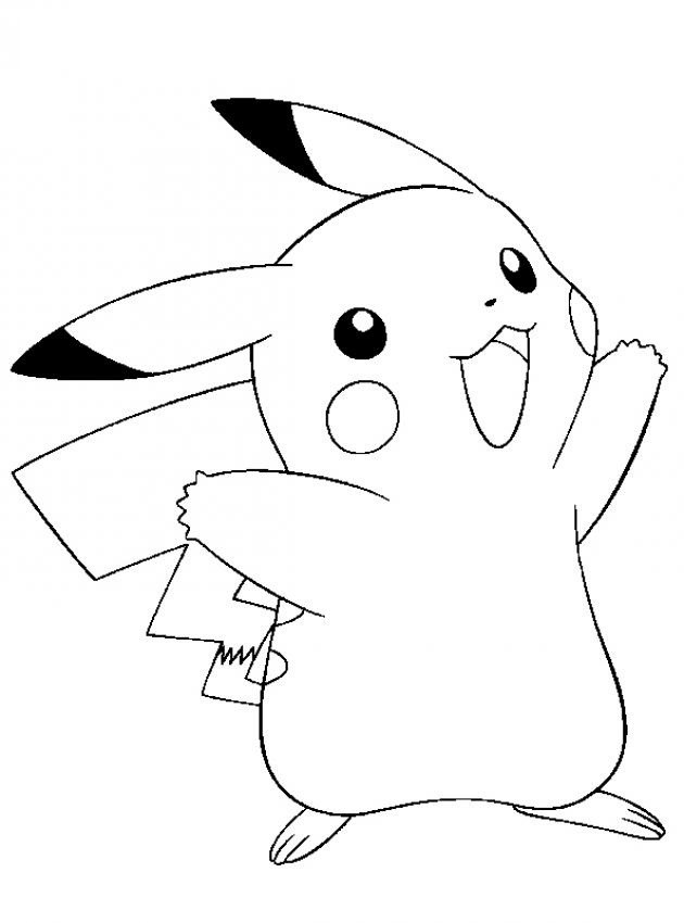 Coloring Pages For Kids Pikachu
 Free Printable Pikachu Coloring Pages For Kids
