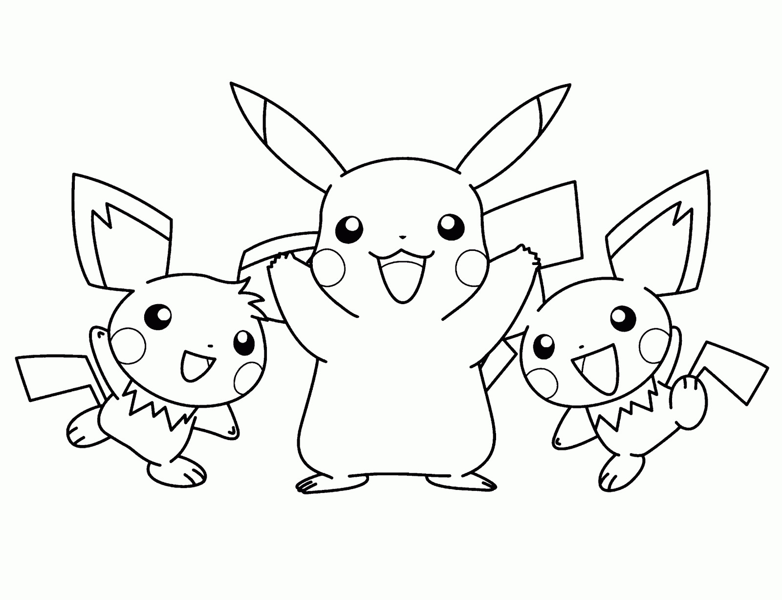 Coloring Pages For Kids Pikachu
 Ausmalbilder für Kinder Malvorlagen und malbuch