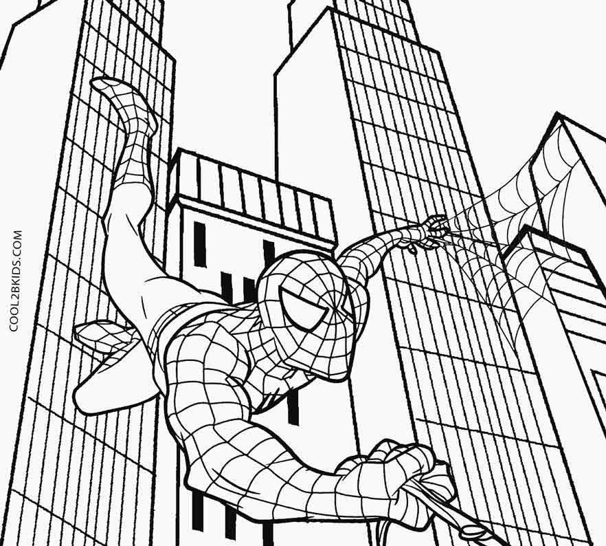 Coloring Pages For Kids Spiderman
 Printable Spiderman Coloring Pages For Kids