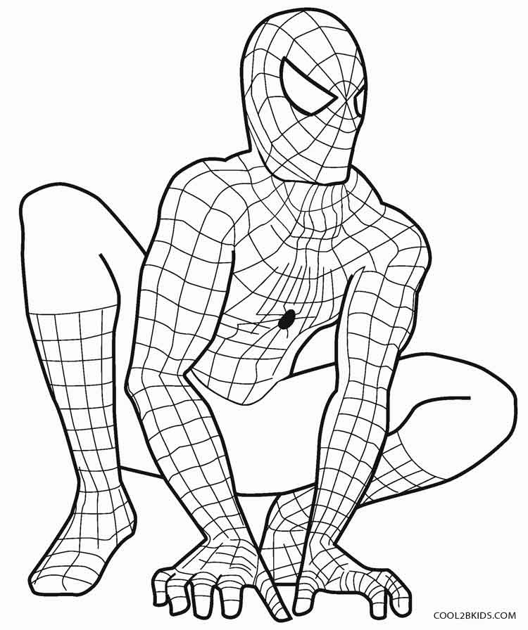 Coloring Pages For Kids Spiderman
 Printable Spiderman Coloring Pages For Kids