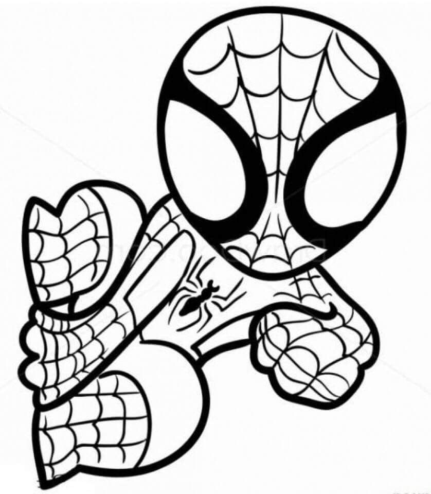 Coloring Pages For Kids Spiderman
 Spider Man Coloring Page