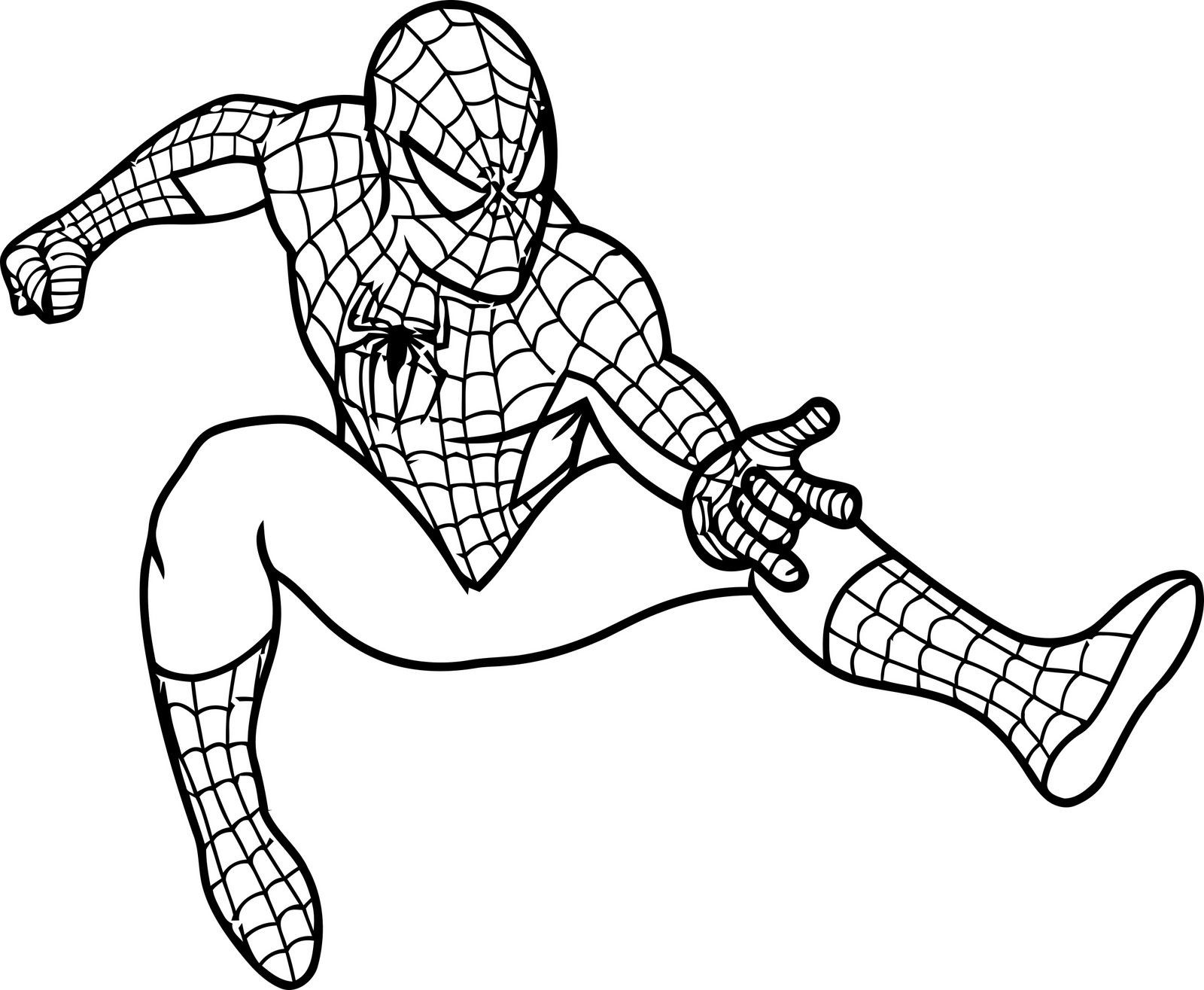 Coloring Pages For Kids Spiderman
 Free Printable Spiderman Coloring Pages For Kids