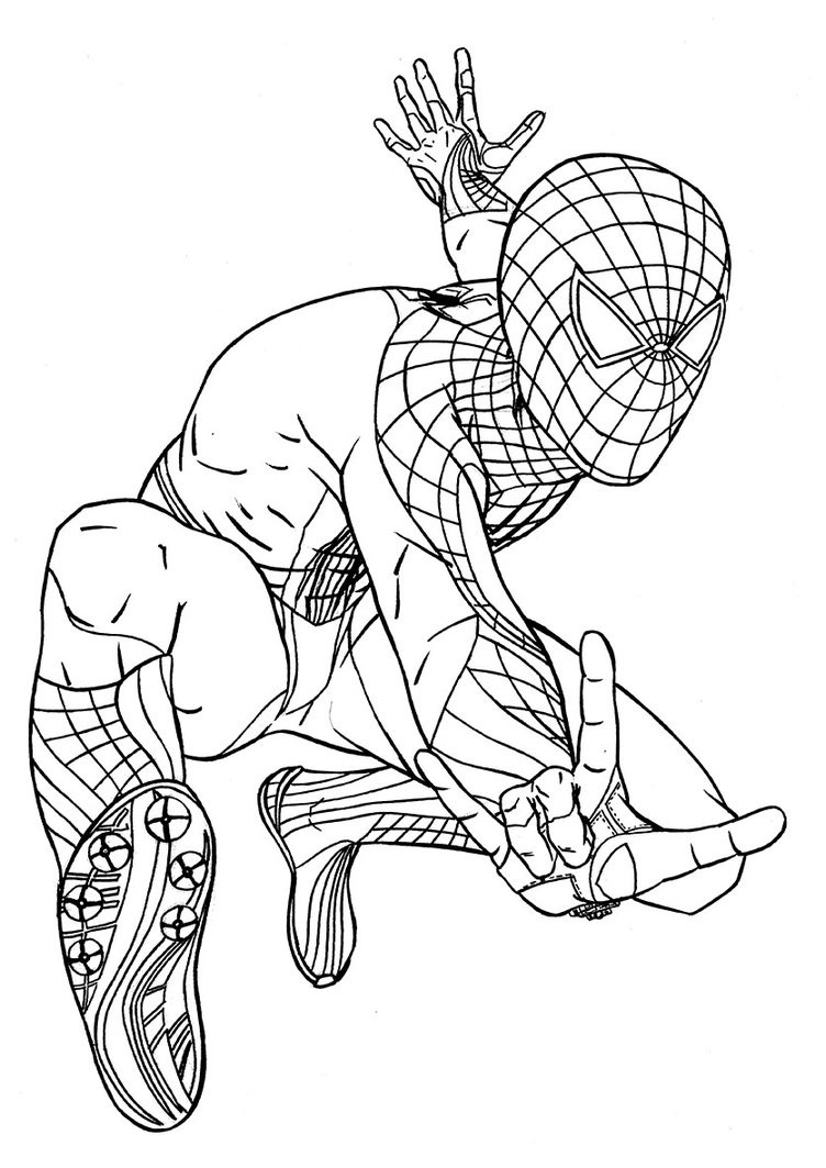 Coloring Pages For Kids Spiderman
 Spiderman Coloring Pages Download
