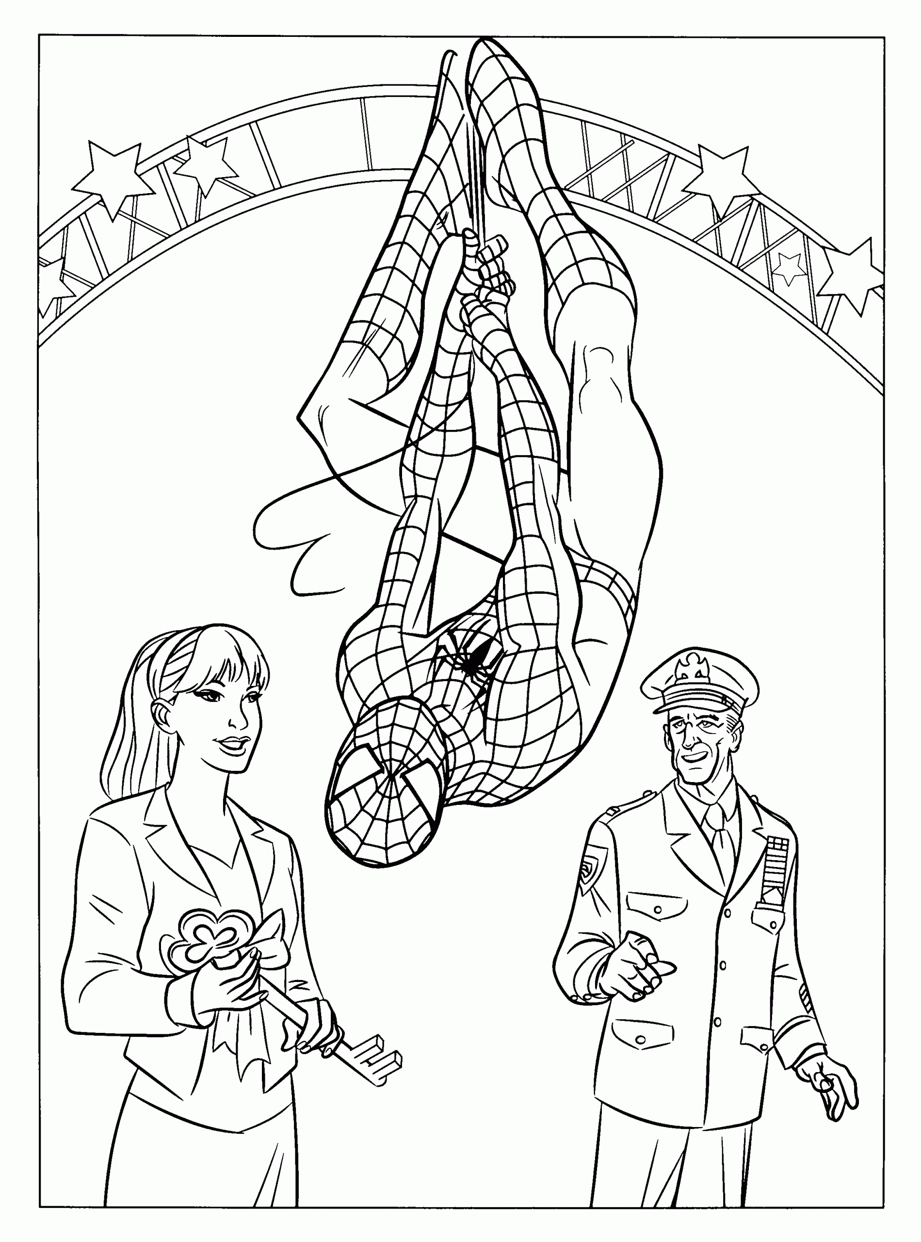 Coloring Pages For Kids Spiderman
 Free Printable Spiderman Coloring Pages For Kids