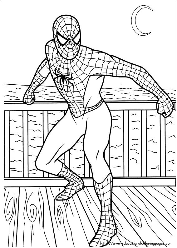 Coloring Pages For Kids Spiderman
 Kids Spiderman coloring pages