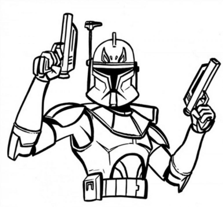 Coloring Pages For Kids Star Wars
 Star Wars Clone Trooper Coloring Pages Coloring Home