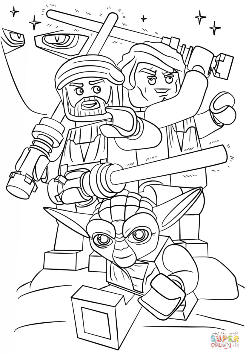 Coloring Pages For Kids Star Wars
 Lego Star Wars Clone Wars coloring page