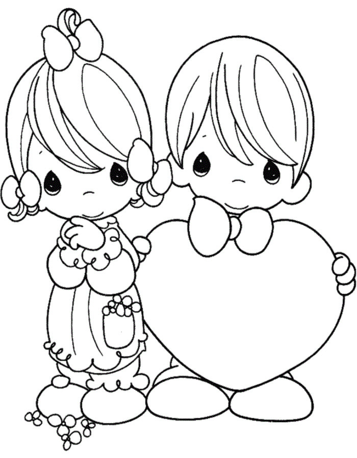 Coloring Pages For Kids Valentines Day
 Free Printable Valentine Coloring Pages For Kids