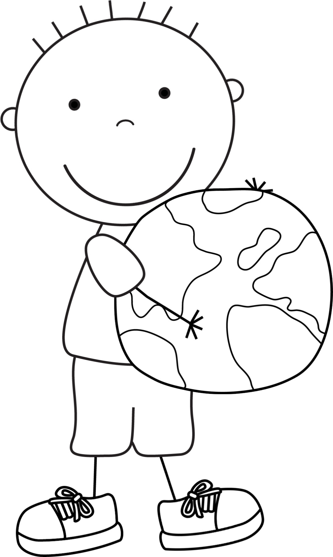 Coloring Pages For Kindergarten Boys
 Color Pages for Kids Earth Day Boys