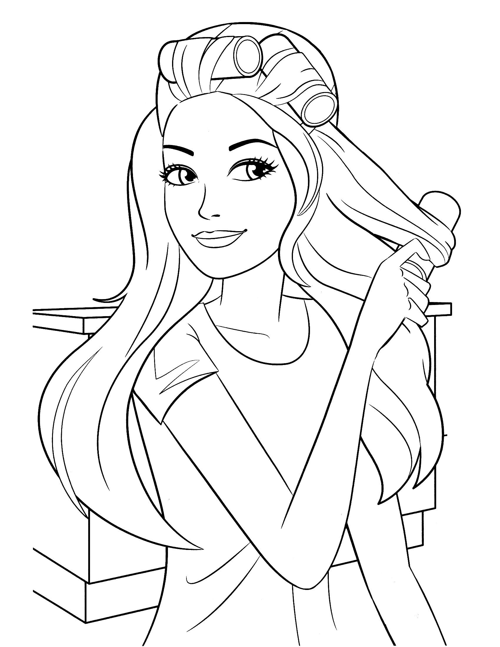 Coloring Pages For Teens Girls
 Pin by Connie Drury on Color Barbie