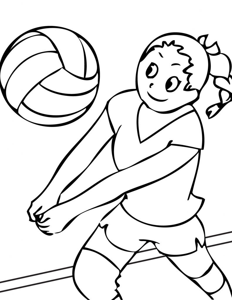 Coloring Pages For Toddlers To Print
 Free Printable Volleyball Coloring Pages For Kids