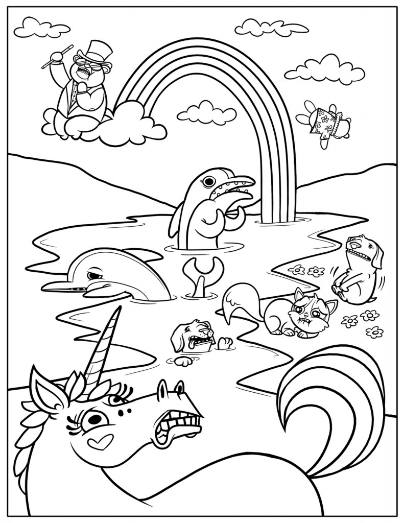 Coloring Pages For Toddlers To Print
 Free Printable Rainbow Coloring Pages For Kids