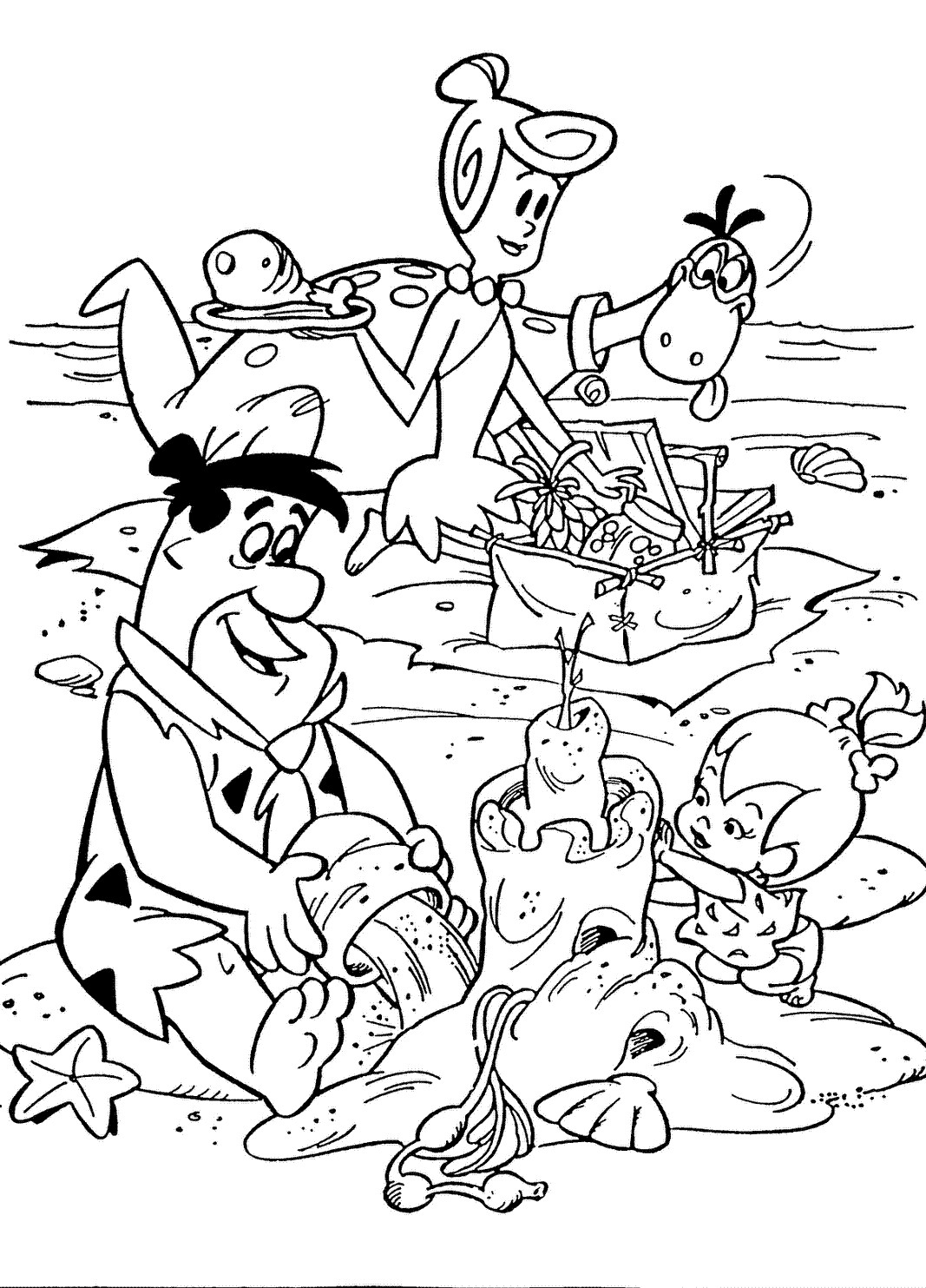 Coloring Pages Free Printable
 Flintstones Coloring Pages