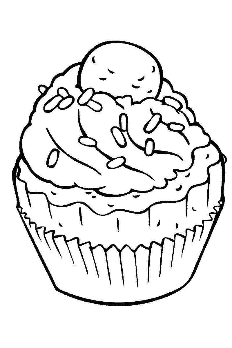 Coloring Pages Free Printable
 Sweets Coloring Pages for childrens printable for free