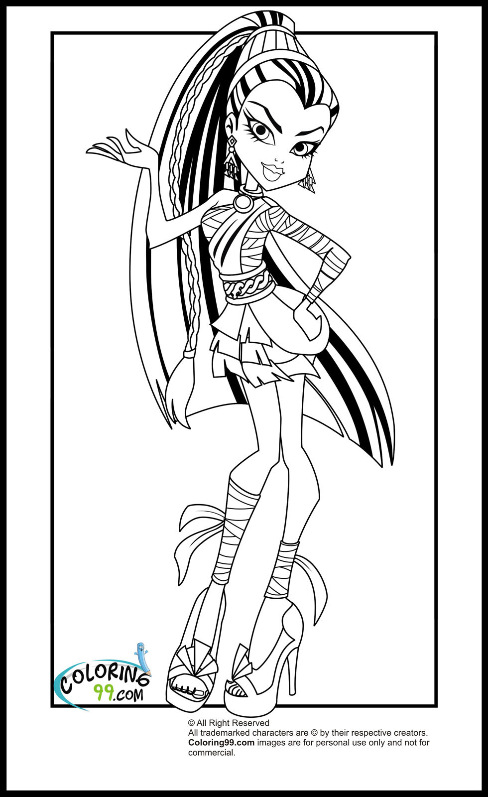 Coloring Pages Free Printable
 Monster High Coloring Pages