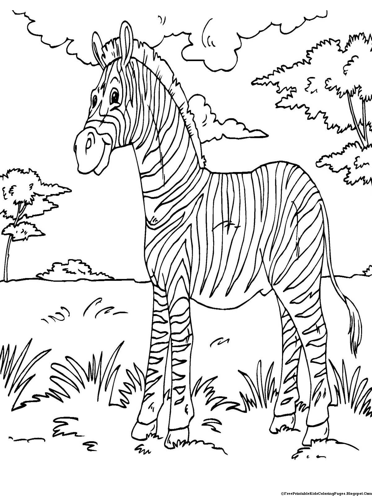 Coloring Pages Free Printable
 Zebra Coloring Pages Free Printable Kids Coloring Pages
