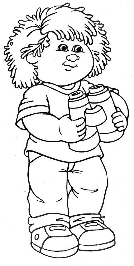 Coloring Pages Toddlers
 Cabbage Patch Kids