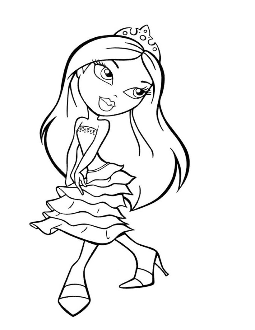 Coloring Sheets For Girls
 bratz colouring pages for girls to colour in