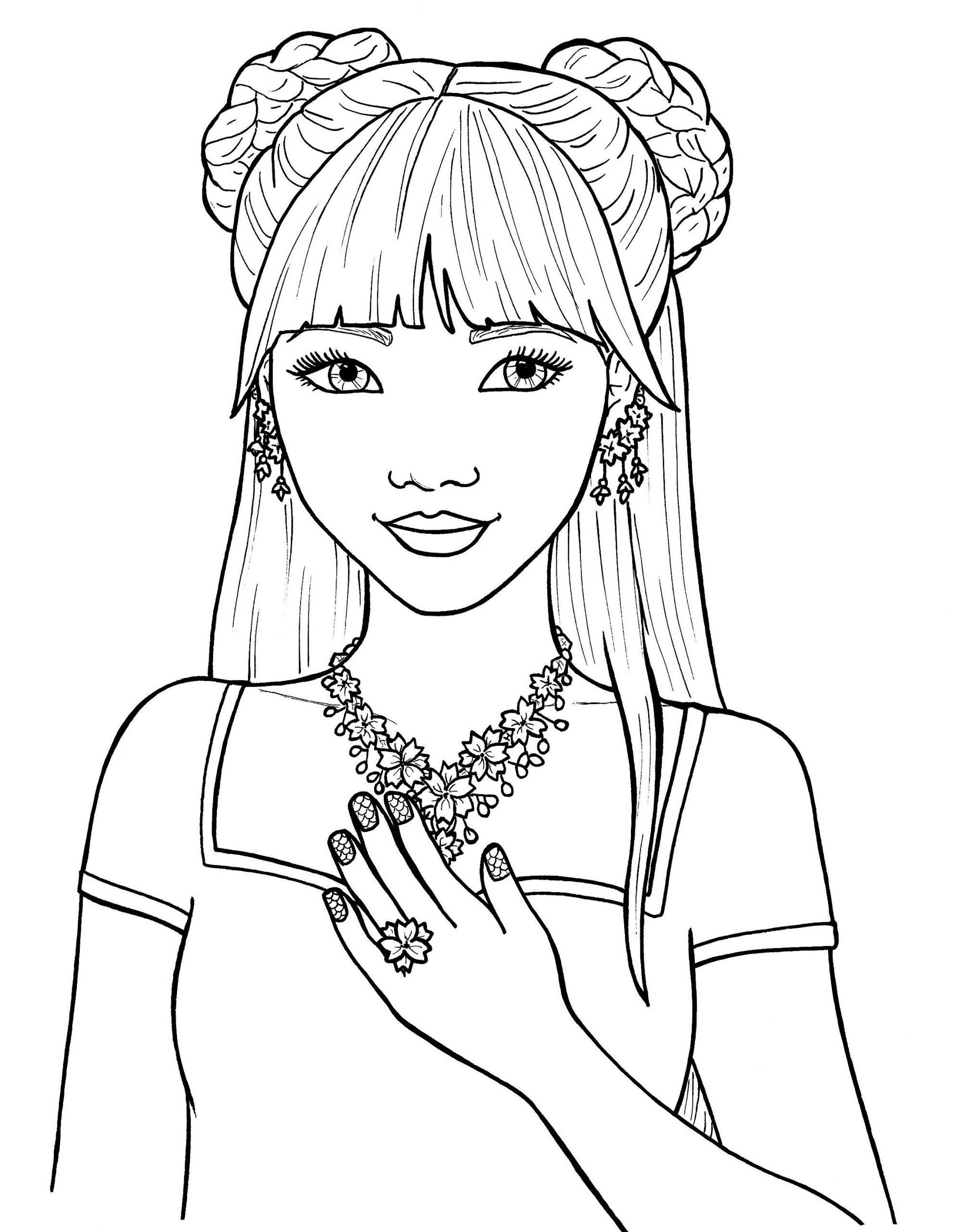 Coloring Sheets For Girls
 Pretty Girls Coloring Pages Free