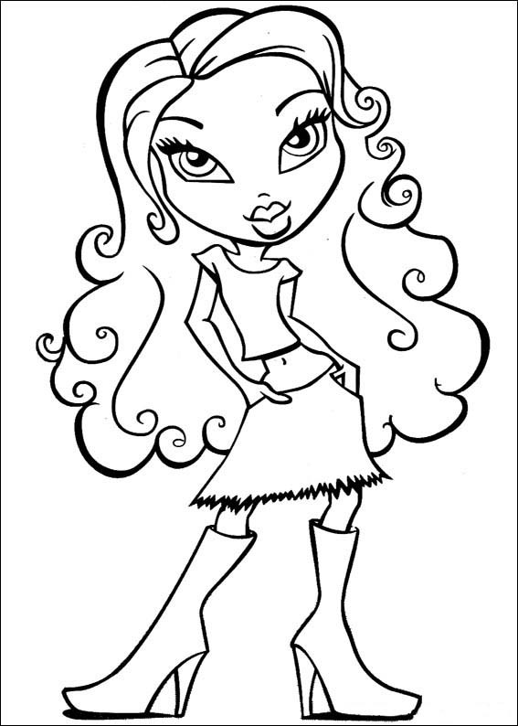 Coloring Sheets For Girls
 Bratz Coloring Pages Free Printable Coloring Pages