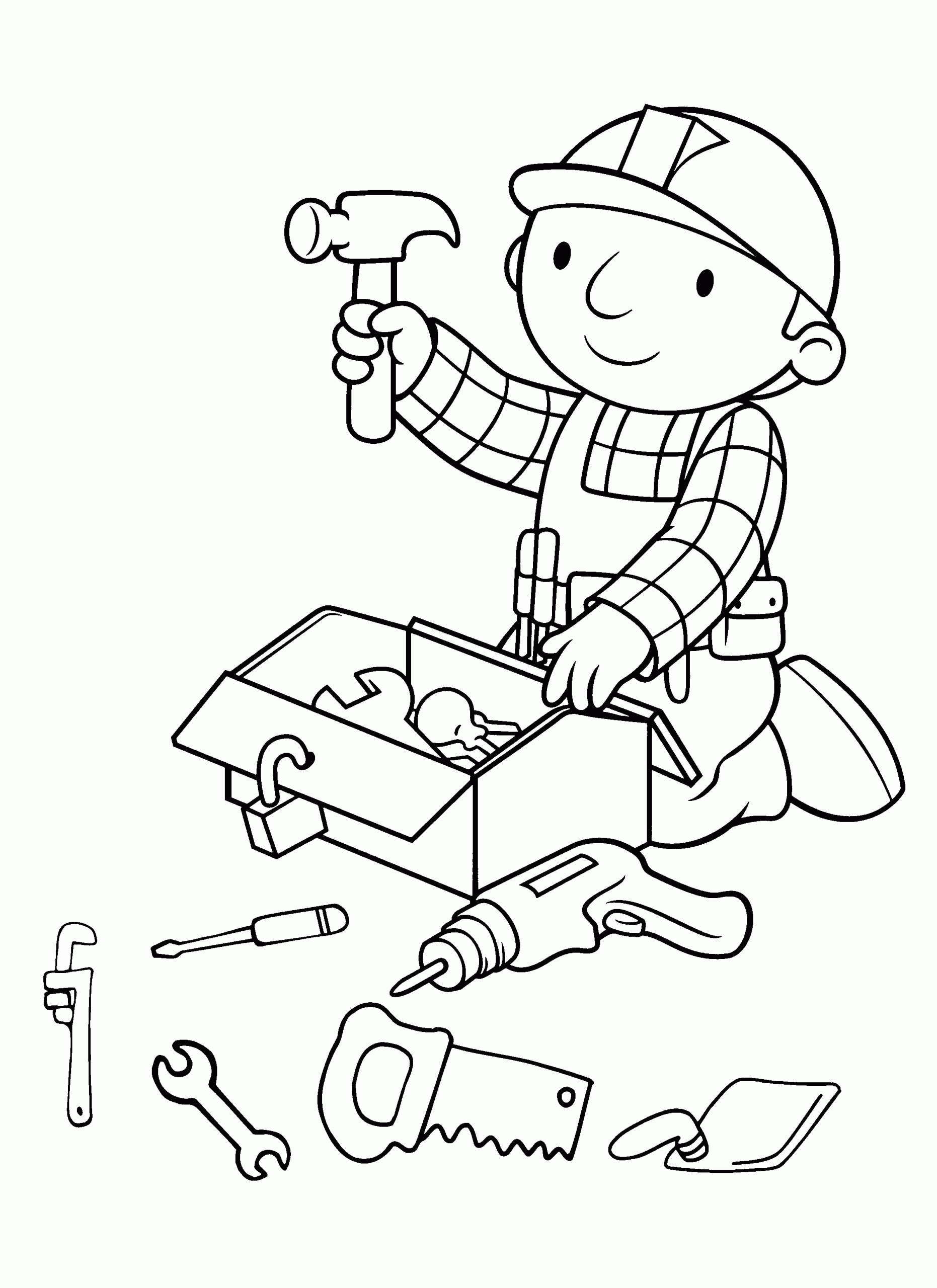 Coloring Sheets For Kids Com
 Free Printable Bob The Builder Coloring Pages For Kids
