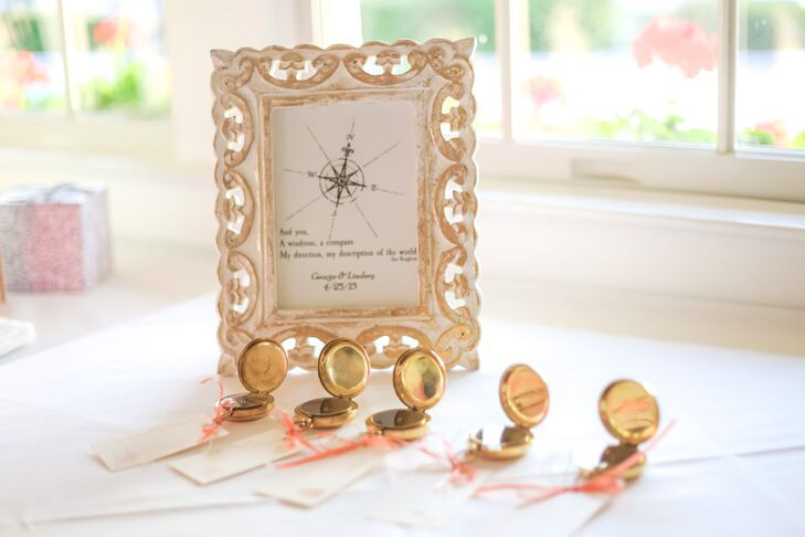 Compass Wedding Favors
 Mini Gold pass Wedding Favors