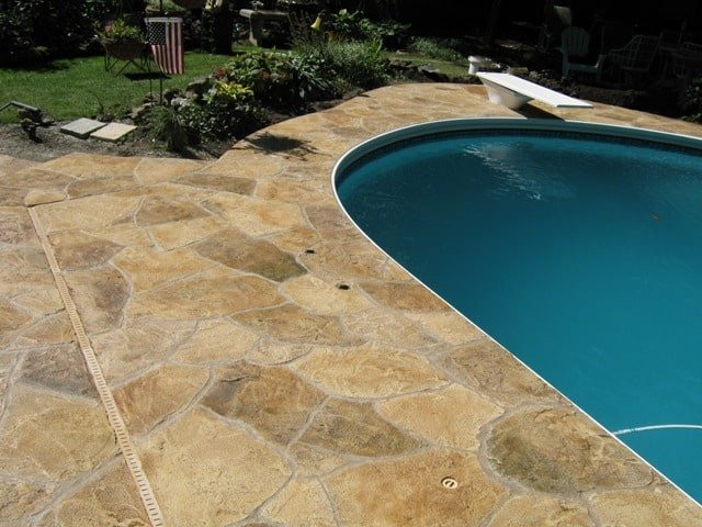 Concrete Pool Deck Paint
 Create a Natural Stone Look With SunStone Concrete Coating