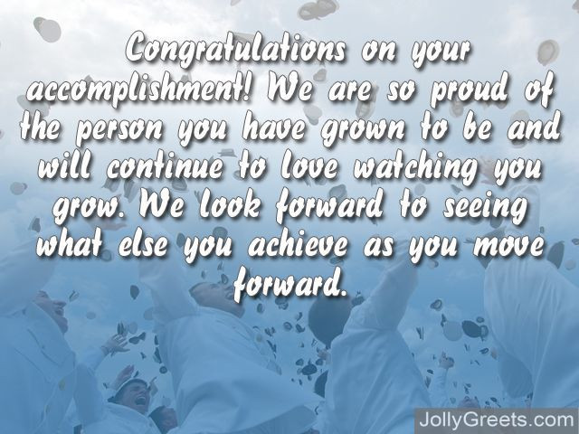 Congratulatory Quotes For Graduation
 What to Write in a Graduation Greeting Card