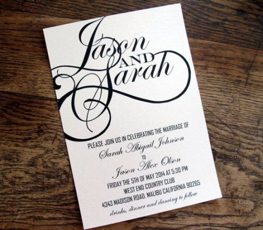 Contemporary Wedding Invitations
 Free Font Friday Modern Elegant Wedding Fonts FREEBIE