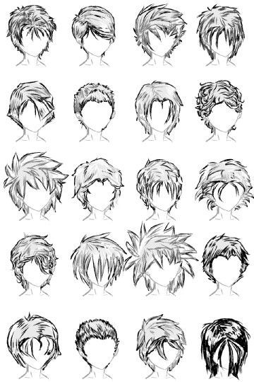 Cool Anime Hairstyles For Guys
 20 Male Hairstyles by LazyCatSleepsDaily on DeviantArt
