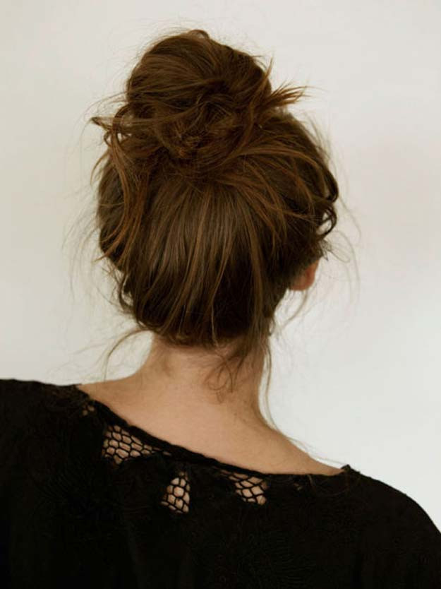 Cool Bun Hairstyles
 41 DIY Cool Easy Hairstyles That Real People Can Actually