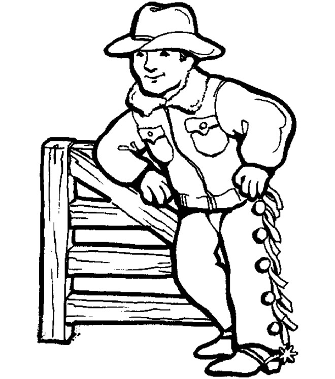 Cool Coloring Pages For Boys
 Cowboy Cool Coloring Pages