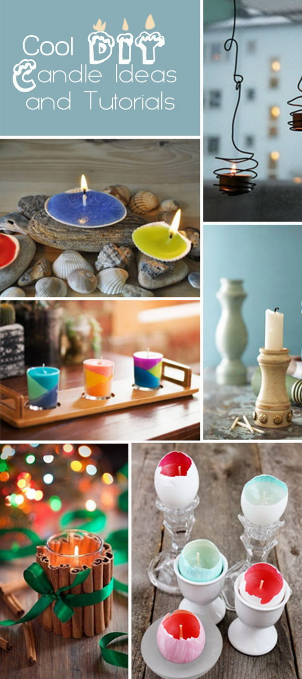 Cool DIY Decorations
 Cool DIY Candle Ideas and Tutorials Hative