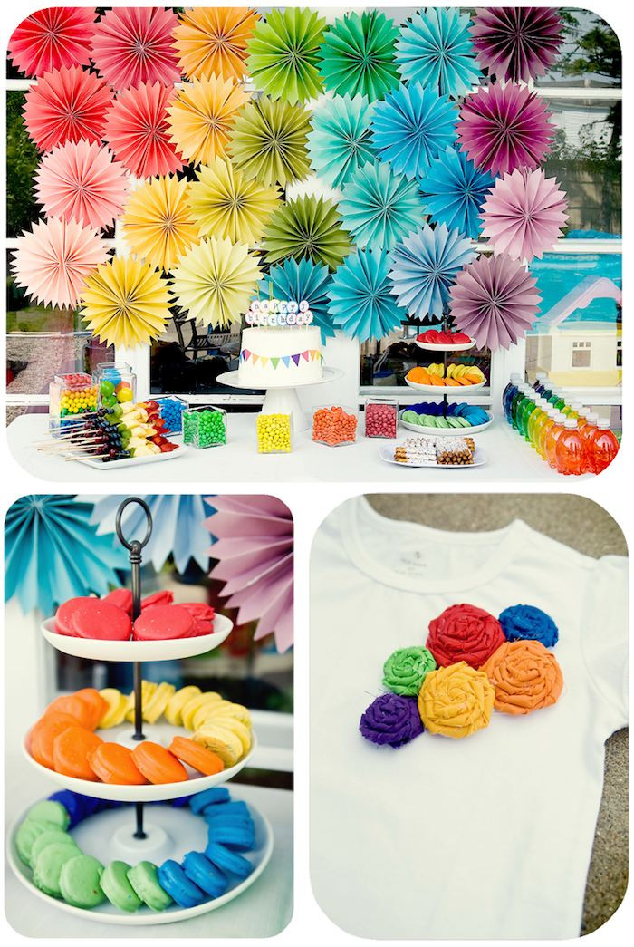 Cool DIY Decorations
 Kara s Party Ideas DIY Summer Rainbow Party full of ideas
