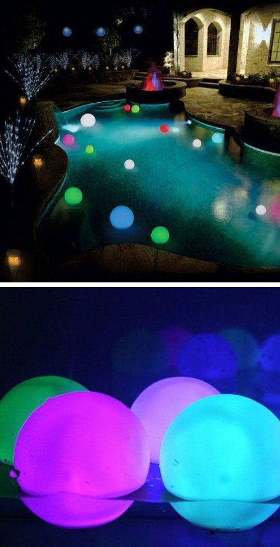 Cool Pool Party Ideas For Adults
 Floating Light Up Orbs